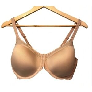 Bali 3439 One Smooth U Ultra-Light Convertible Bra Size 38D Beige Nude